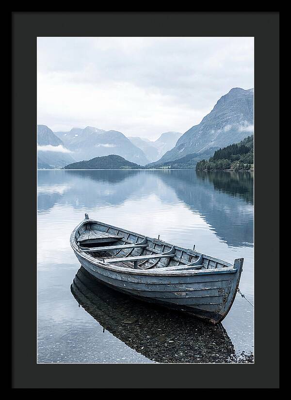 Rowboat On Peaceful Water