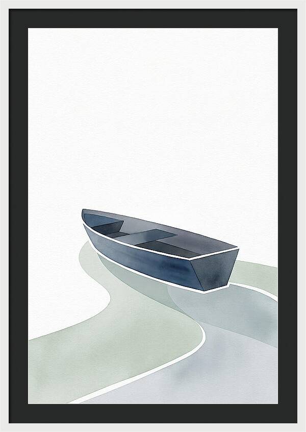 Rowboat On Serene Waters
