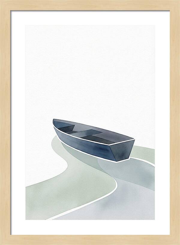 Rowboat On Serene Waters