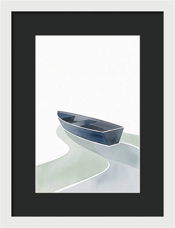 Rowboat On Serene Waters