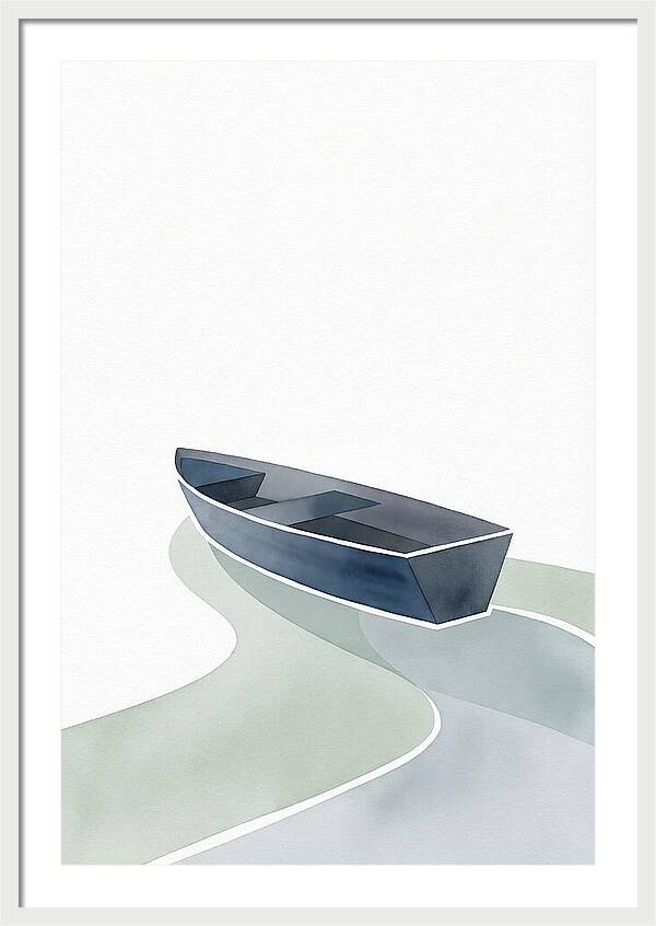 Rowboat On Serene Waters