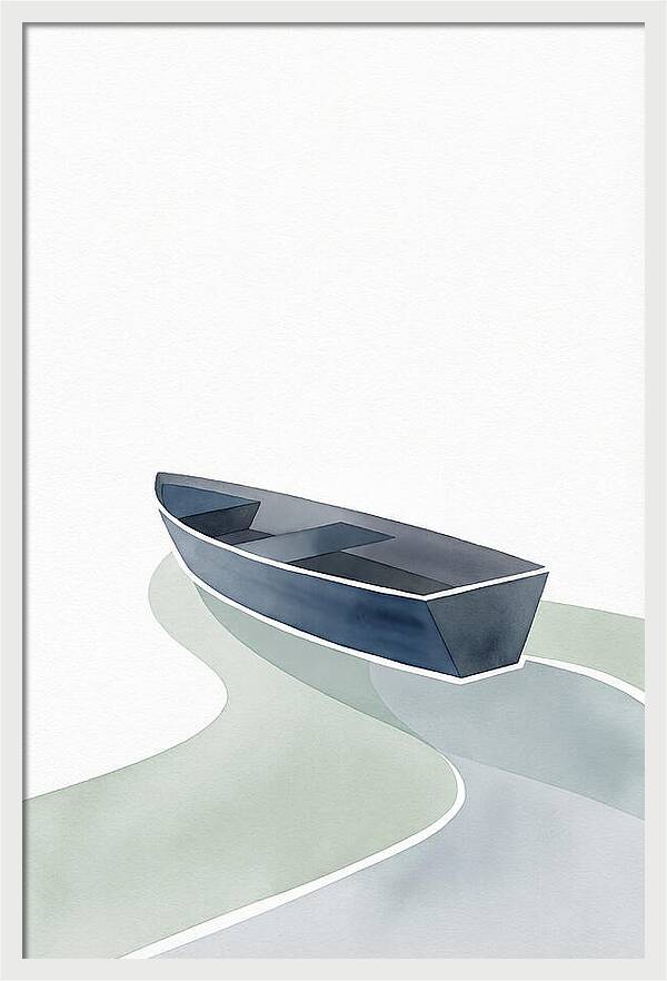 Rowboat On Serene Waters