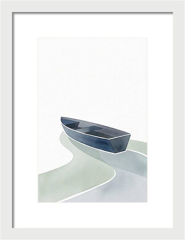 Rowboat On Serene Waters
