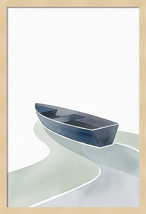Rowboat On Serene Waters