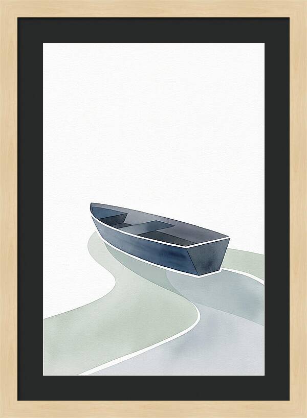 Rowboat On Serene Waters