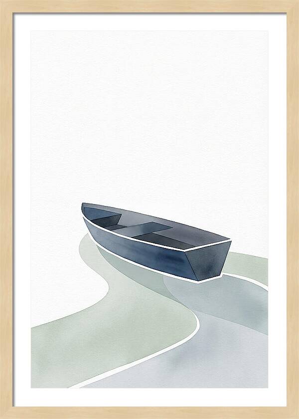 Rowboat On Serene Waters