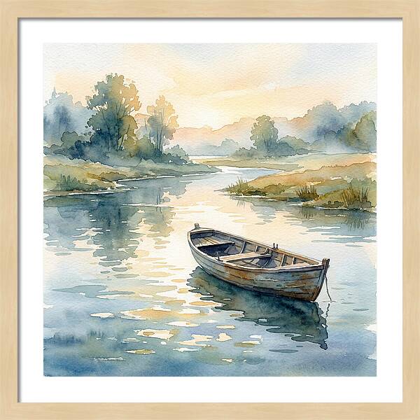 Rowboat Serenity At Dusk