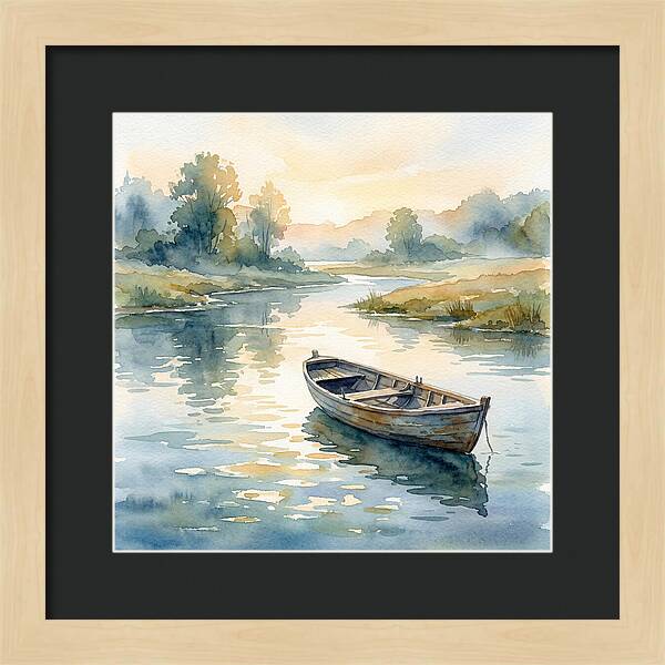 Rowboat Serenity At Dusk