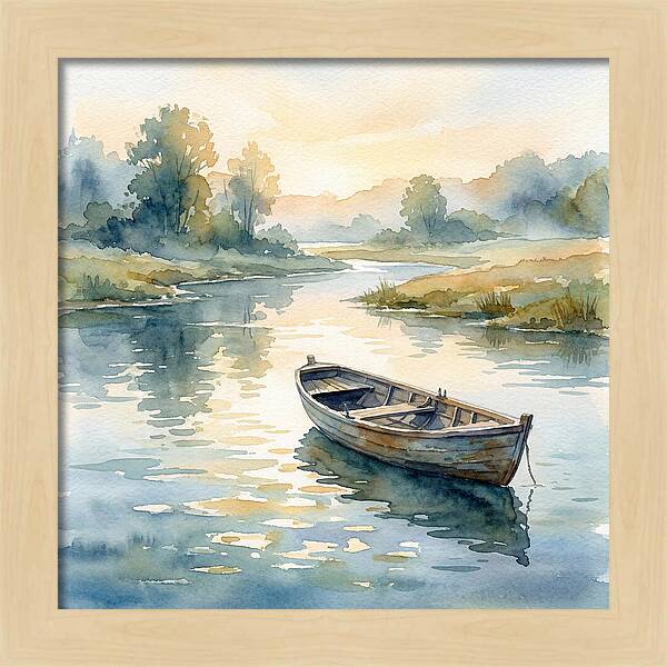 Rowboat Serenity At Dusk