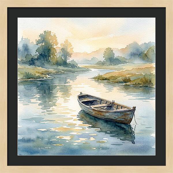 Rowboat Serenity At Dusk