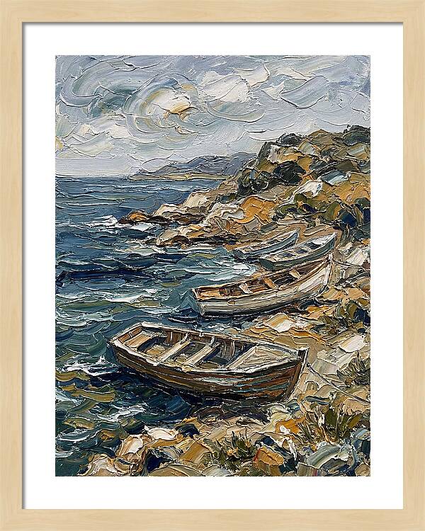 Rowboats By The Shoreline