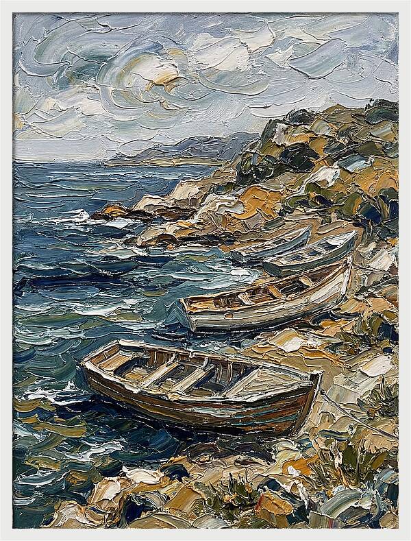 Rowboats By The Shoreline