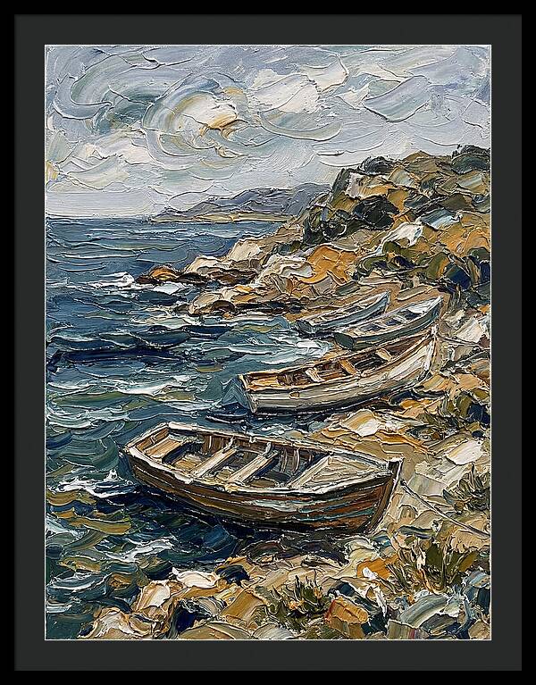 Rowboats By The Shoreline