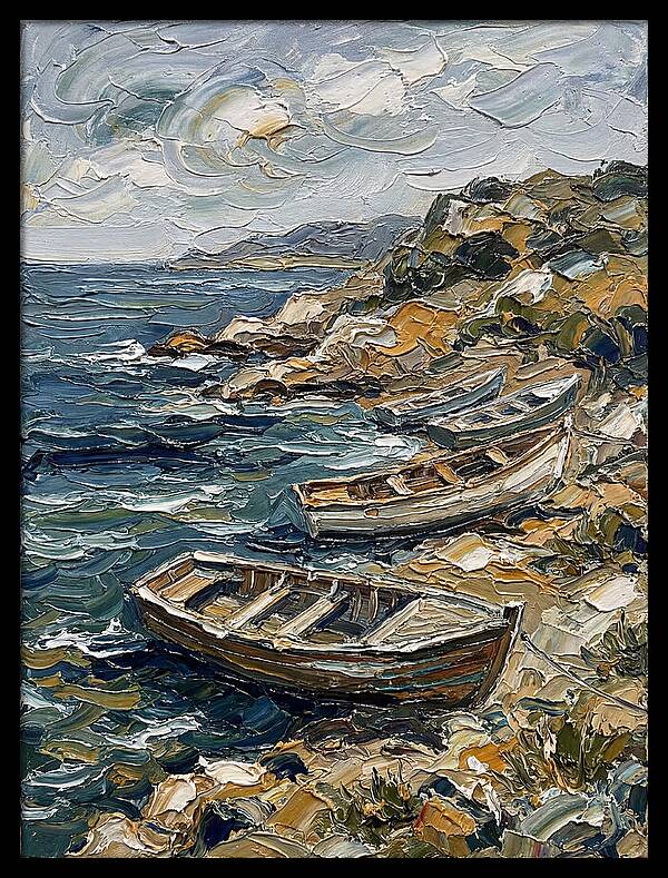 Rowboats By The Shoreline