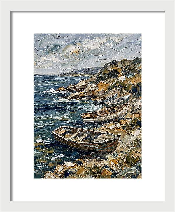 Rowboats By The Shoreline