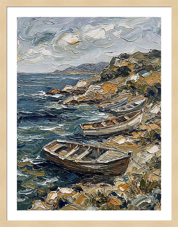 Rowboats By The Shoreline