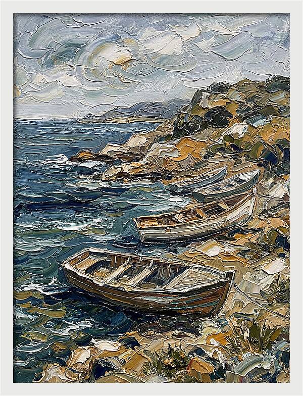 Rowboats By The Shoreline