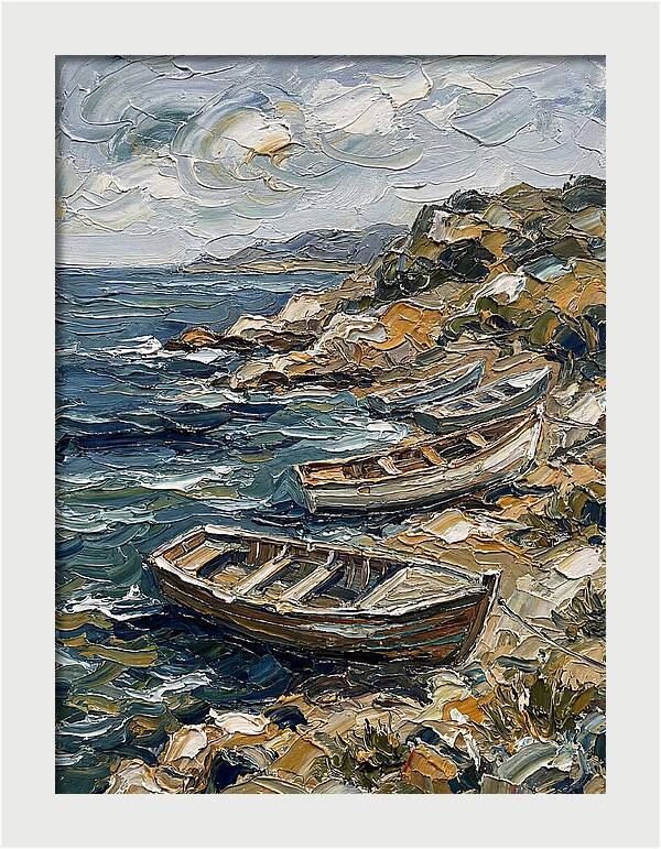 Rowboats By The Shoreline