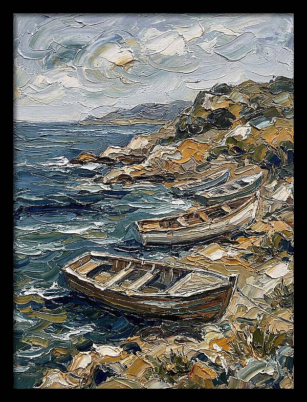 Rowboats By The Shoreline