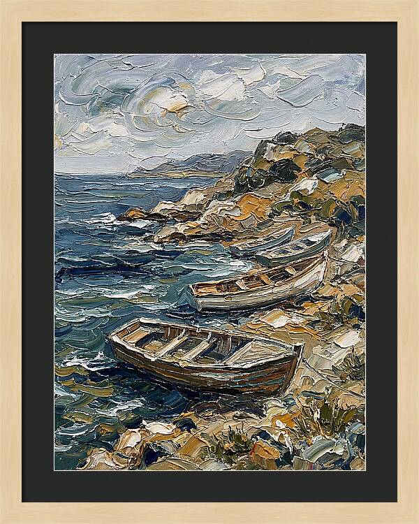 Rowboats By The Shoreline