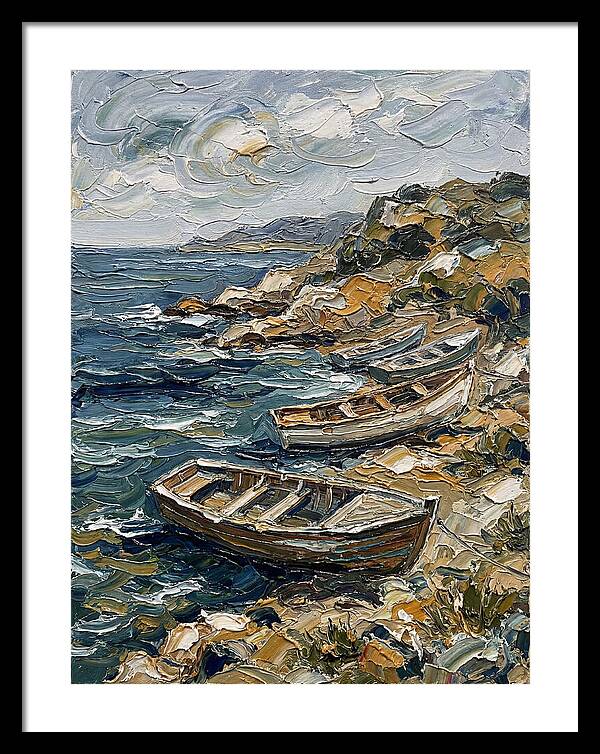 Rowboats By The Shoreline