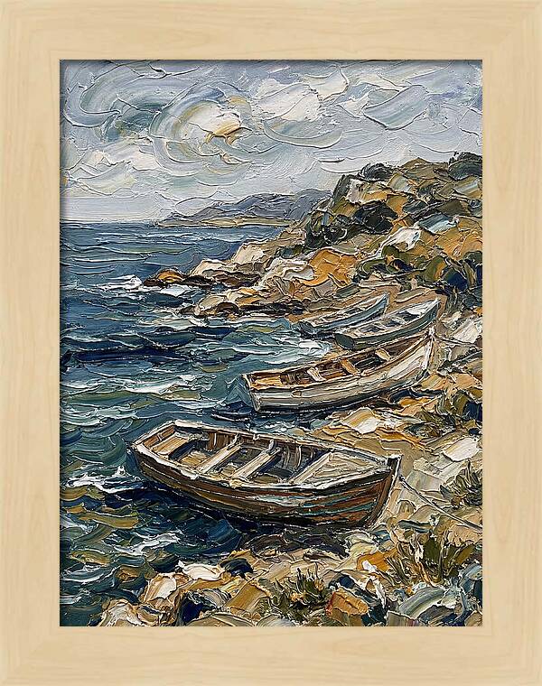 Rowboats By The Shoreline
