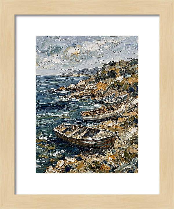 Rowboats By The Shoreline