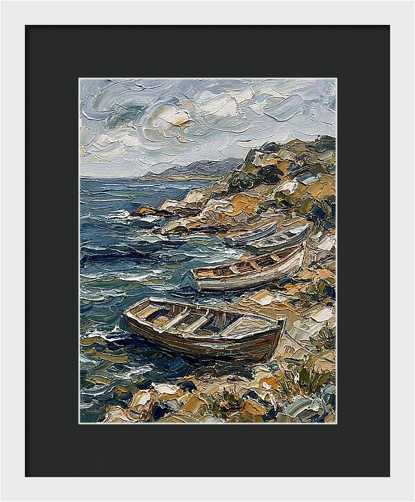 Rowboats By The Shoreline