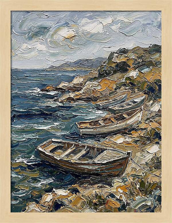Rowboats By The Shoreline