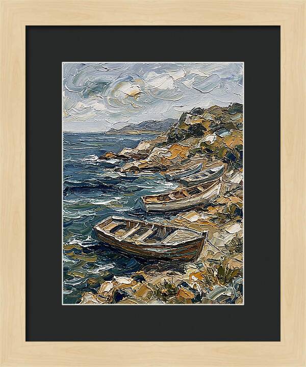 Rowboats By The Shoreline