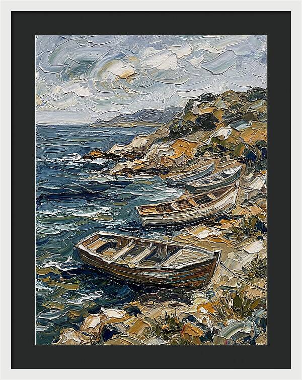 Rowboats By The Shoreline
