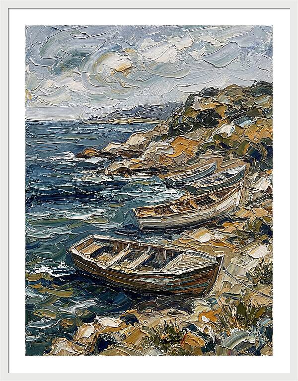 Rowboats By The Shoreline