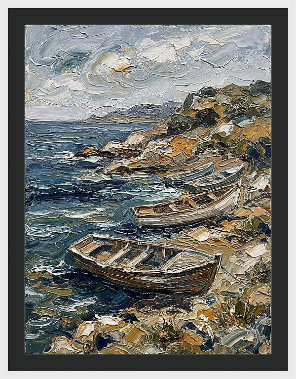 Rowboats By The Shoreline
