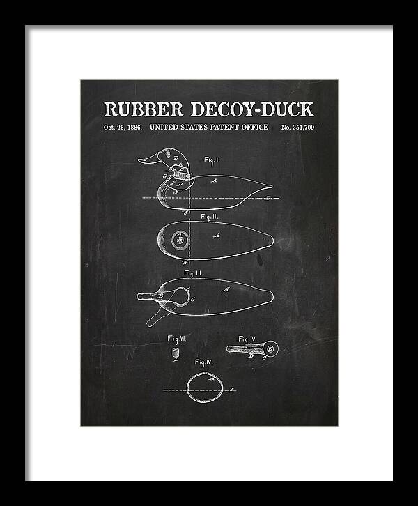 Rubber Decoy Duck Chalkboard Patent Us351709a