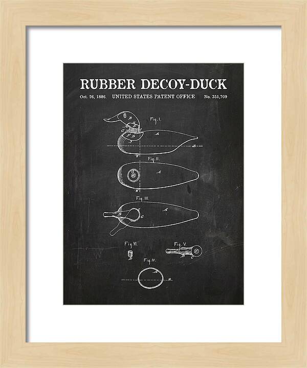 Rubber Decoy Duck Chalkboard Patent Us351709a