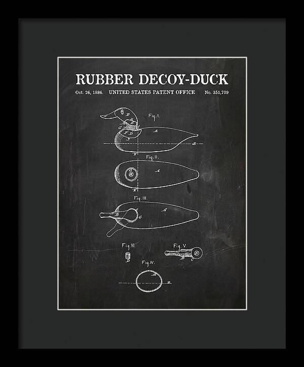 Rubber Decoy Duck Chalkboard Patent Us351709a