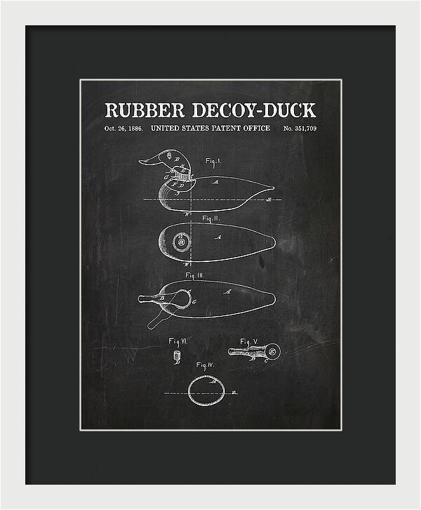 Rubber Decoy Duck Chalkboard Patent Us351709a