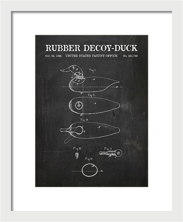Rubber Decoy Duck Chalkboard Patent Us351709a