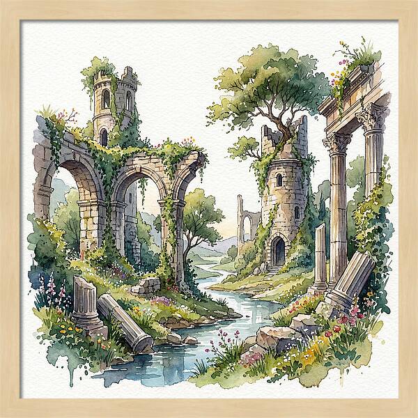 Ruins Amidst Nature