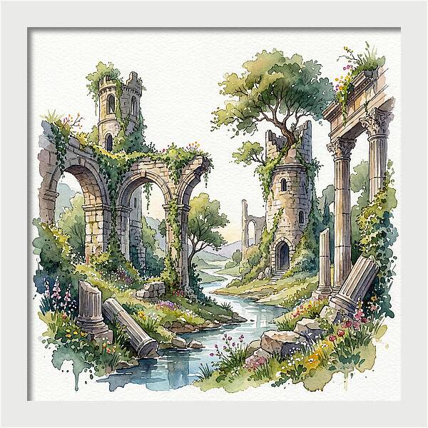 Ruins Amidst Nature