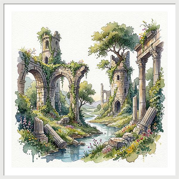 Ruins Amidst Nature