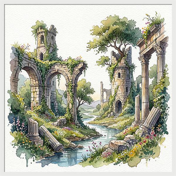 Ruins Amidst Nature