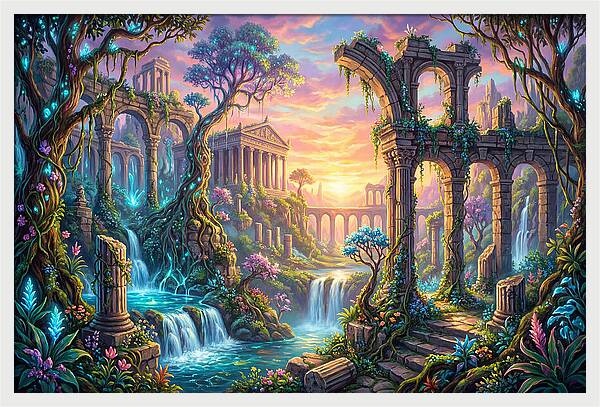 Ruins At Dusk