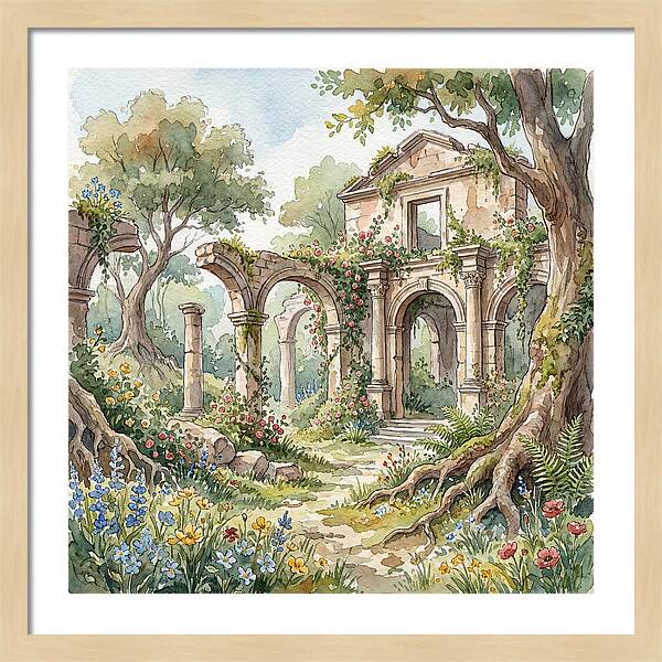 Ruins Embraced By Nature