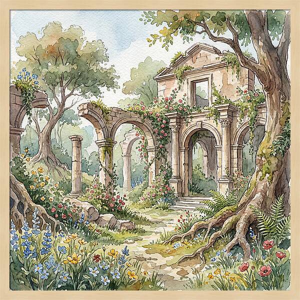 Ruins Embraced By Nature