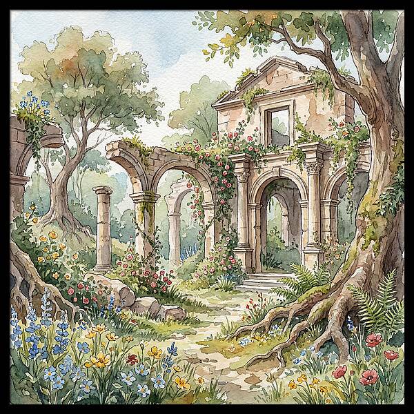 Ruins Embraced By Nature