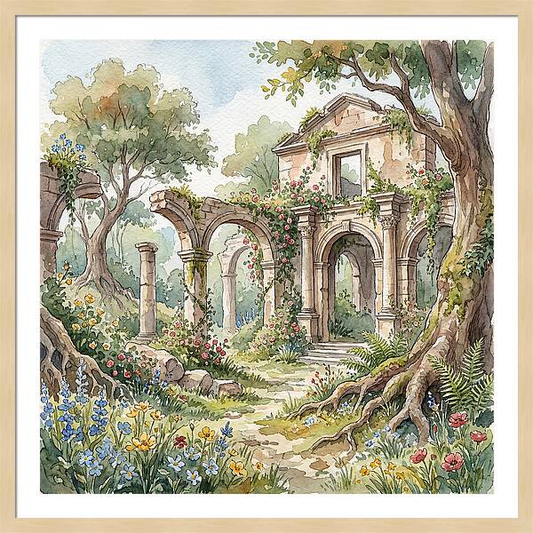 Ruins Embraced By Nature