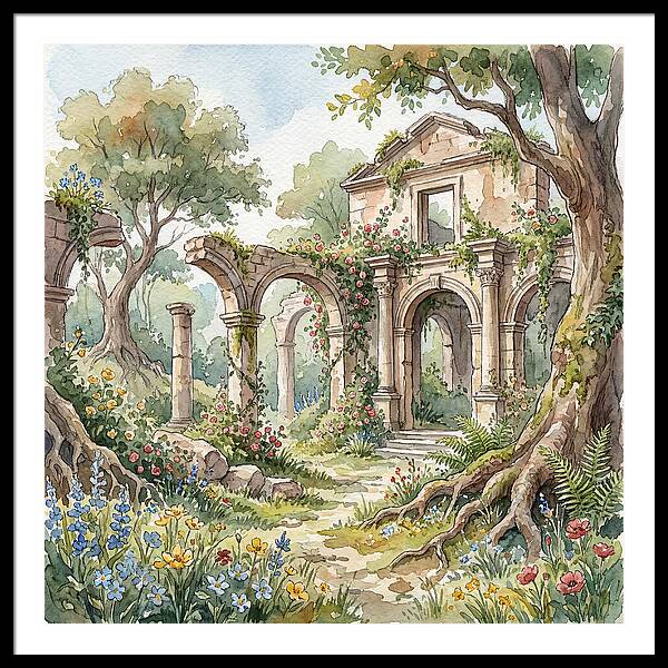 Ruins Embraced By Nature
