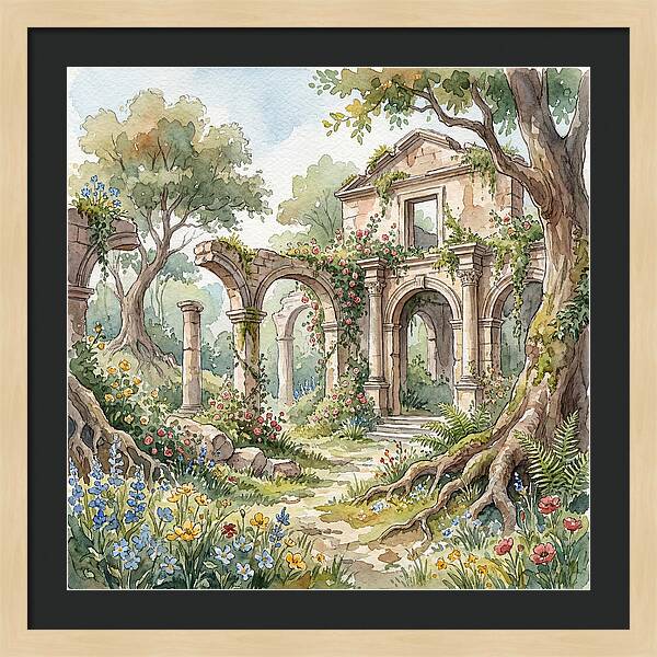 Ruins Embraced By Nature