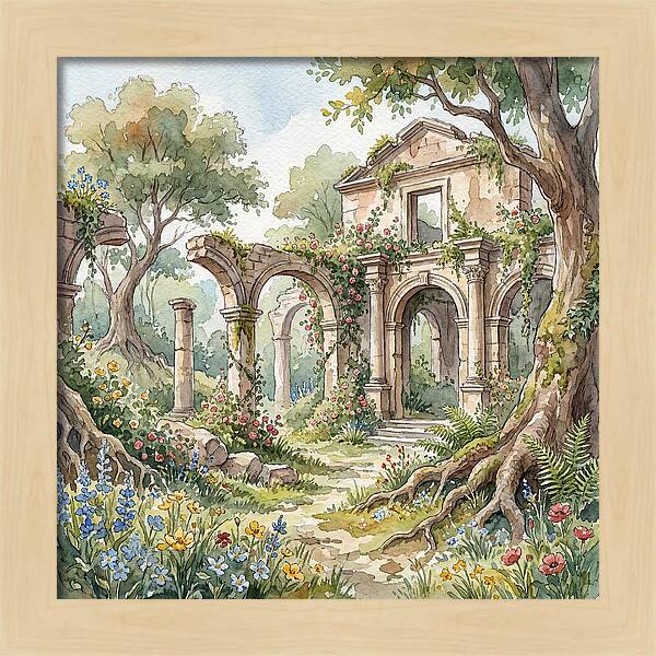 Ruins Embraced By Nature
